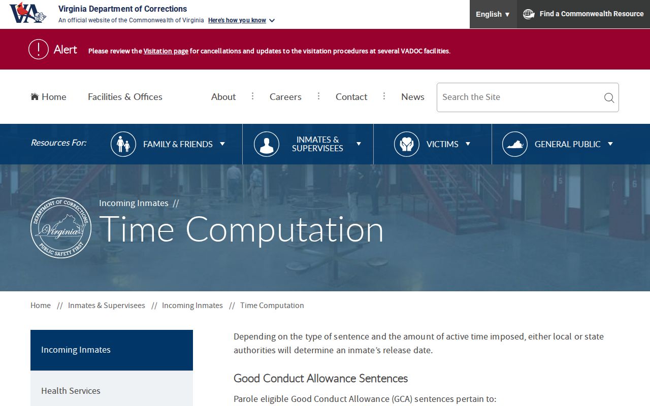 Virginia GCA and earned sentence credit rules for Clarke release dates